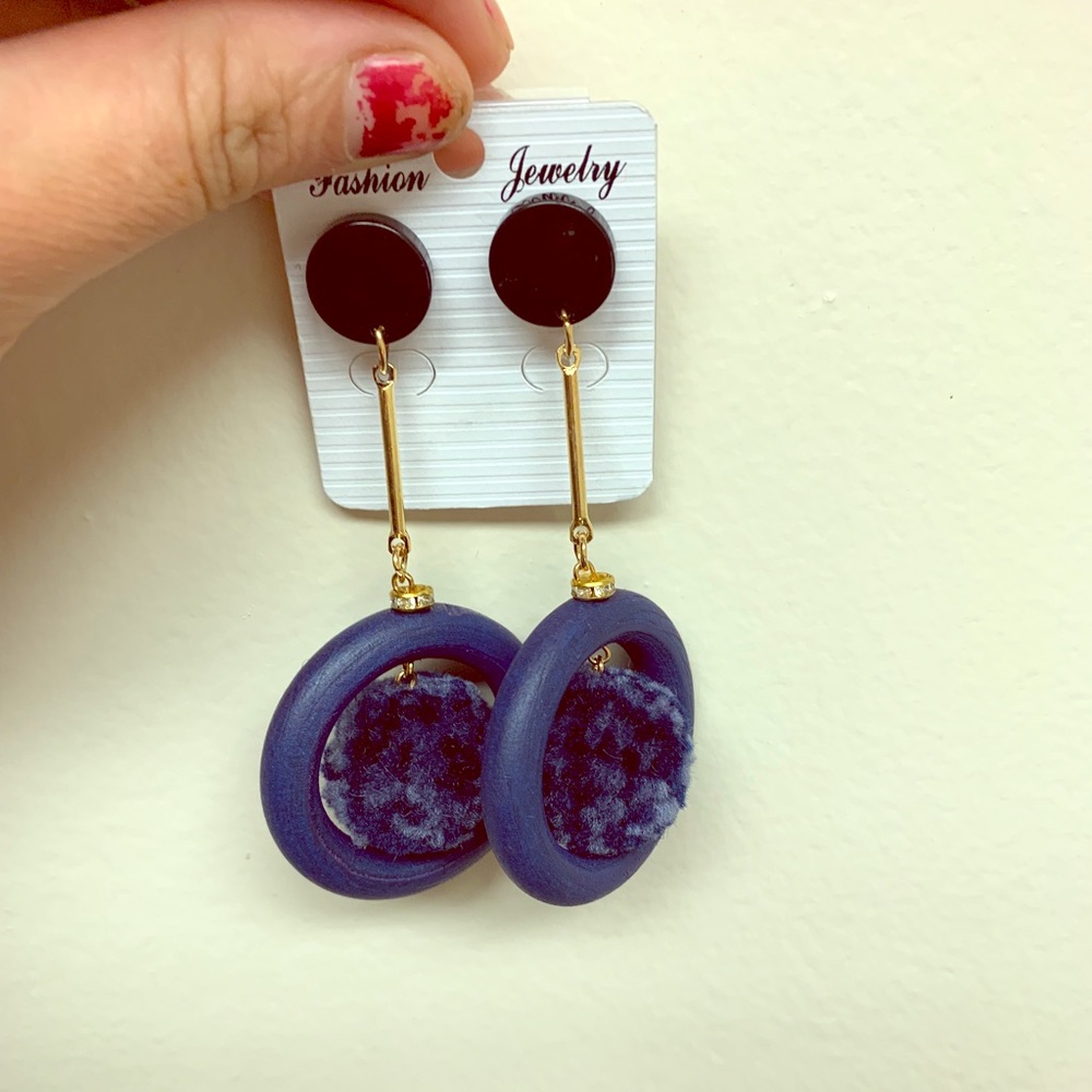 Blue earring